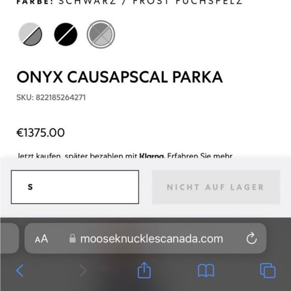 Like New Moose Knuckles XS  Causapscal Parka- Army Green - Picture 7 of 7